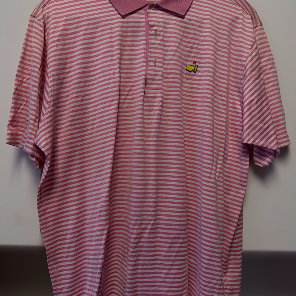 Pink Striped Polo Shirt